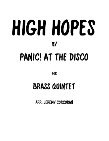 High Hopes (arr. Jeremy Corcoran)