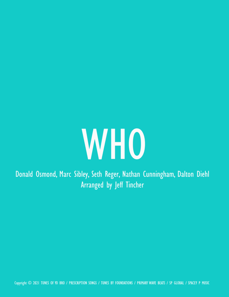 Who (arr. Jeff Tincher)