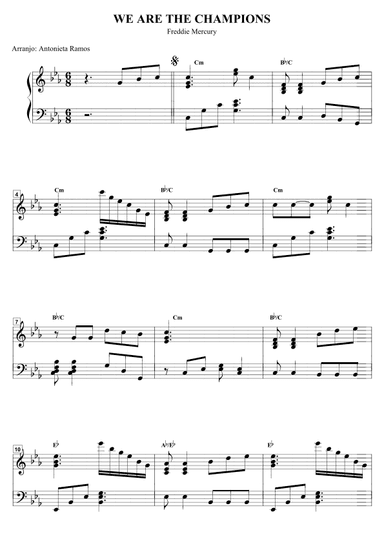 We Are The Champions (arr. Antonieta Ramos Valverde)