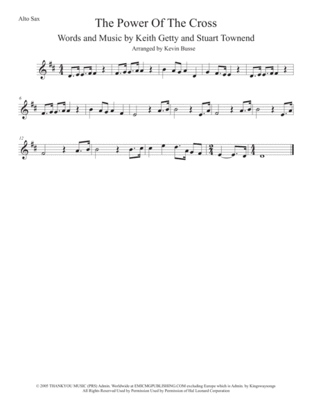 The Power Of The Cross (Oh To See The Dawn) (arr. Kevin Busse)