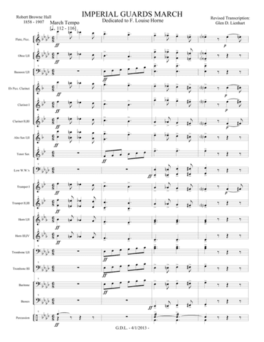 Imperial Guards March (arr. Glen D. Lienhart)