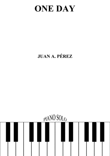 One Day - Piano