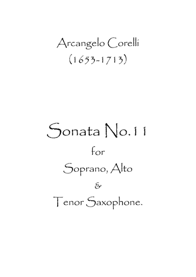 Sonata No.11 (arr. Spence Bundy)