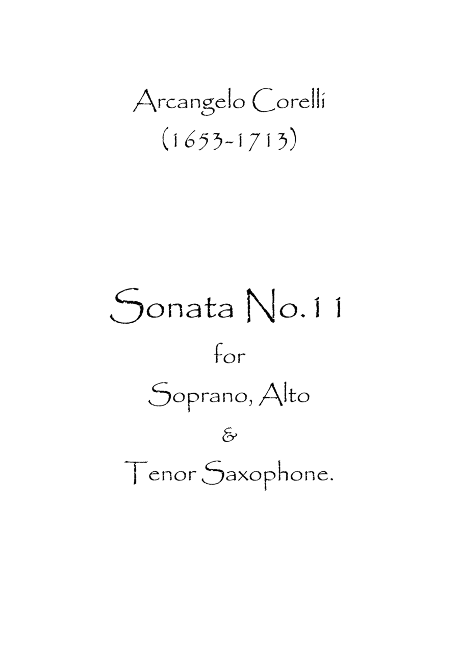 Sonata No.11 (arr. Spence Bundy)