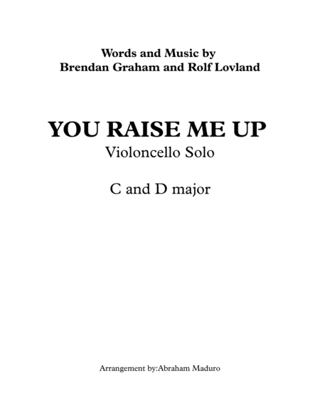 You Raise Me Up (arr. Abraham Maduro)