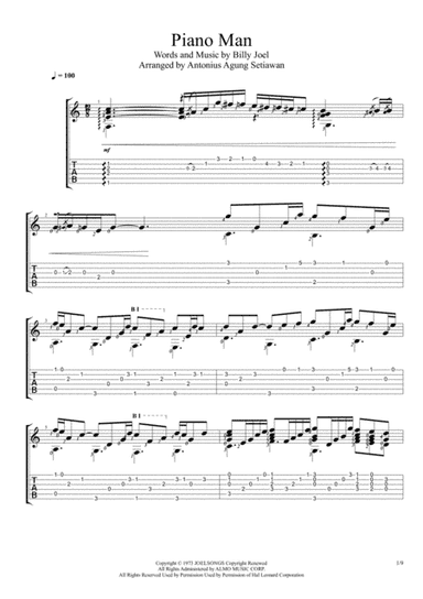 Piano Man (arr. Antonius Agung Setiawan)