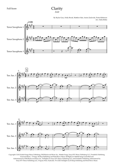 Clarity (arr. Fabio Britto)