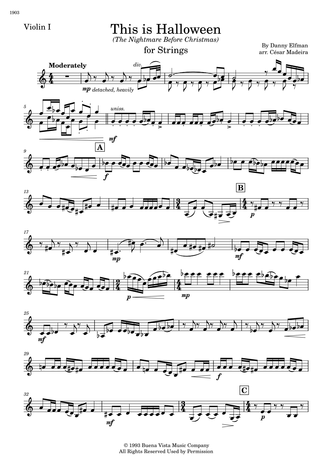 This Is Halloween (arr. César Madeira)