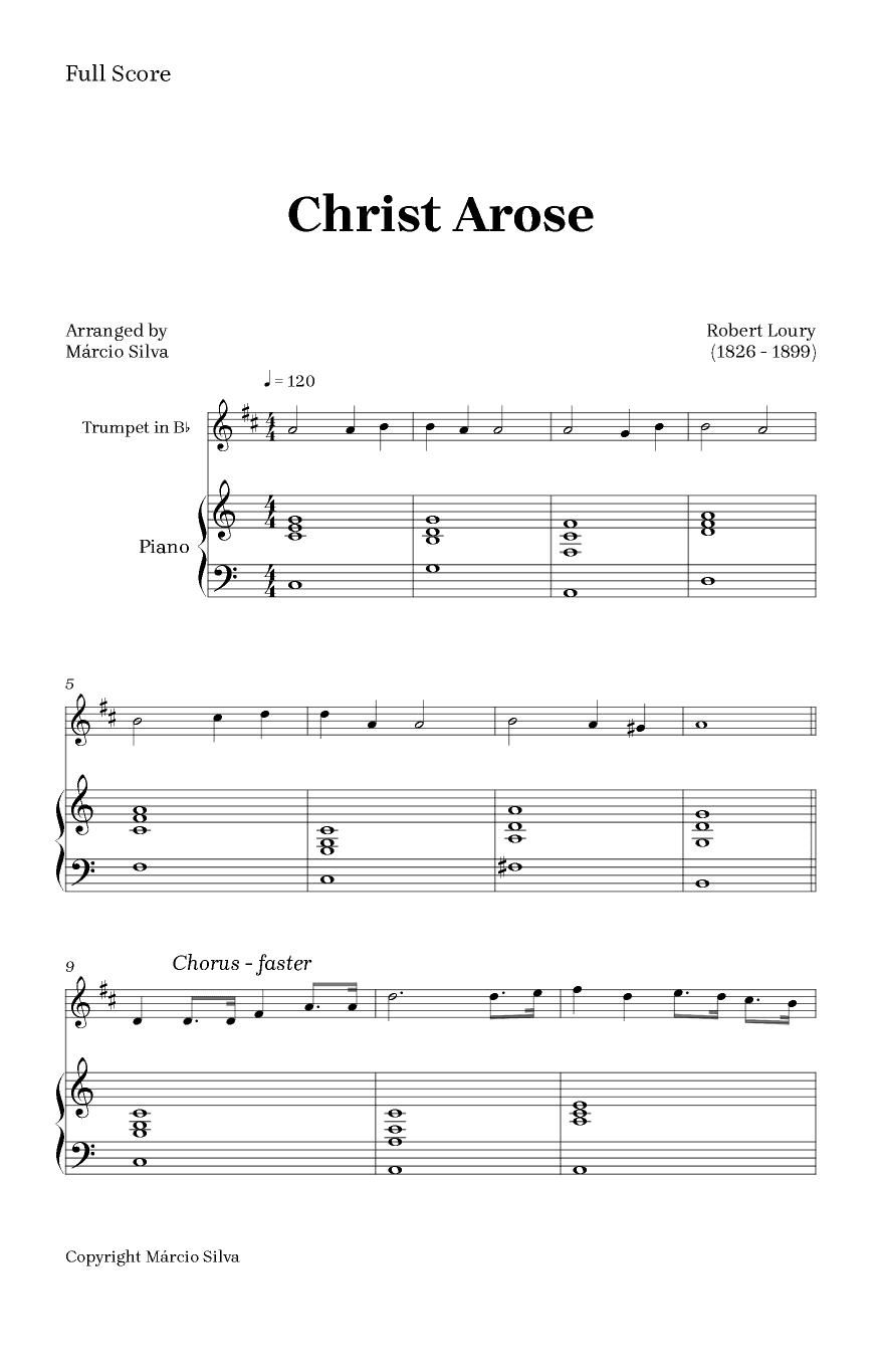 Christ Arose (arr. Márcio Silva)