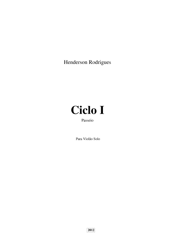 Ciclo 1 - Passeio