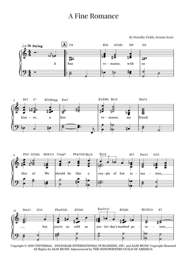 A Fine Romance (arr. Roger da Luz)