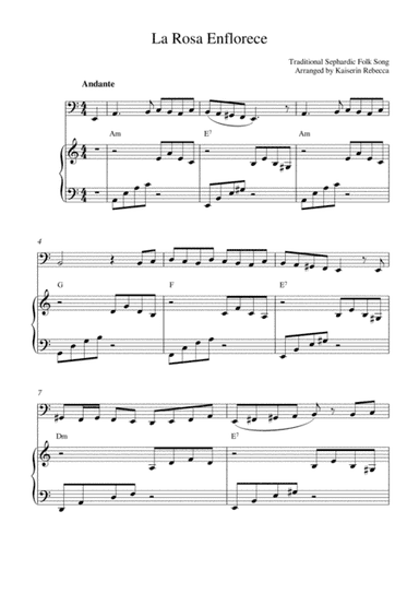 La Rosa Enflorece (The Rose Flowers) (arr. Kaiserin Rebecca)