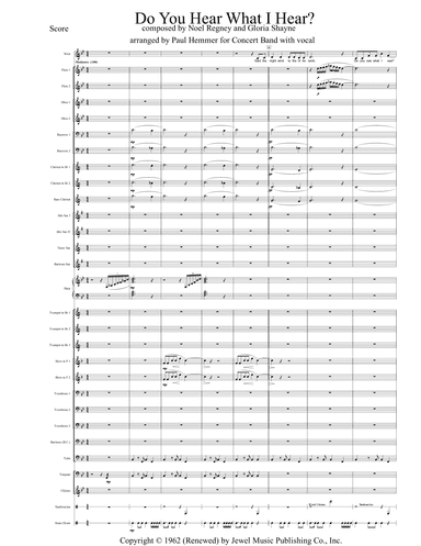 Do You Hear What I Hear (arr. Paul Hemmer)