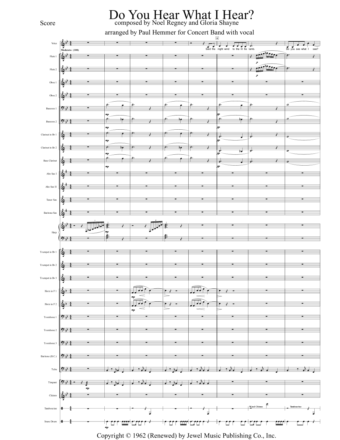 Do You Hear What I Hear (arr. Paul Hemmer)