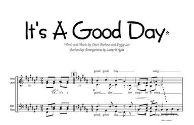 It's A Good Day (arr. Larry Wright)