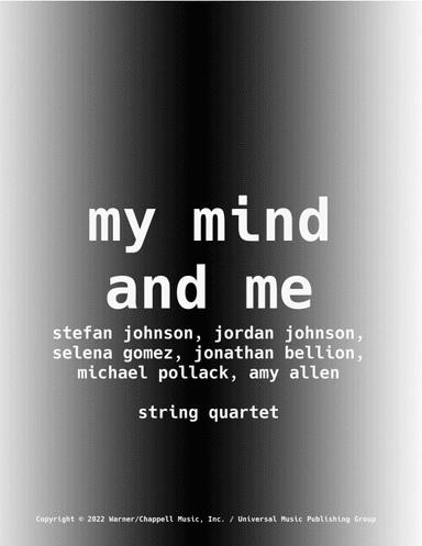 My Mind & Me (arr. Jeff Tincher)