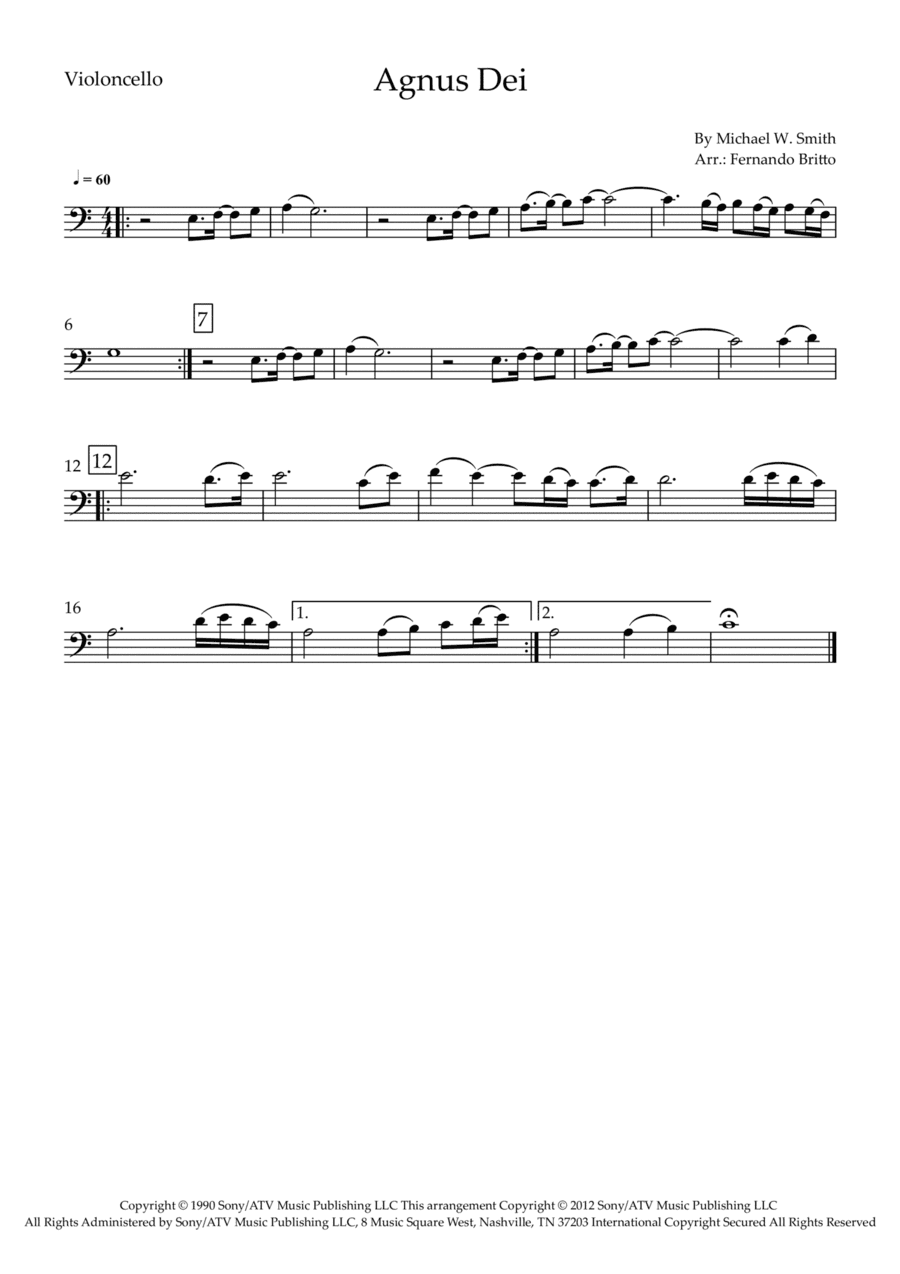 Agnus Dei (arr. Fernando Britto)