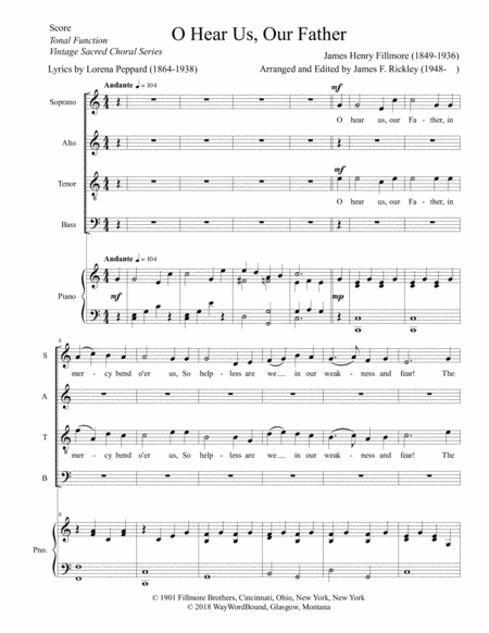 O Hear Us, Our Father (arr. James F. Rickley)