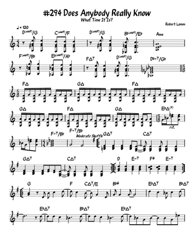 Does Anybody Really Know What Time It Is? (arr. John Fries)