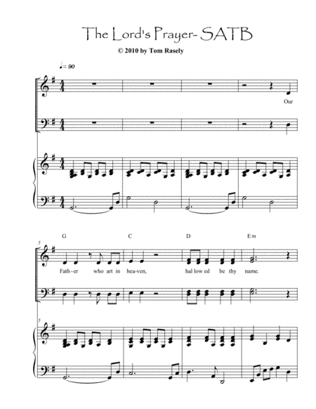 The Lord's Prayer-SATB