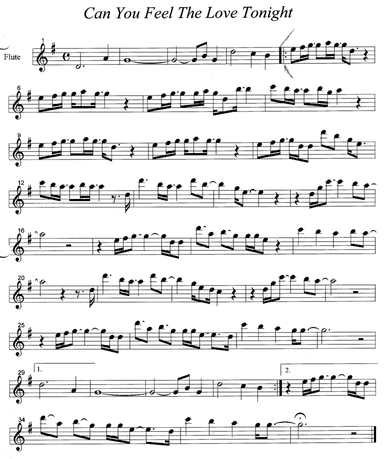 Can You Feel The Love Tonight (arr. R G Roth)