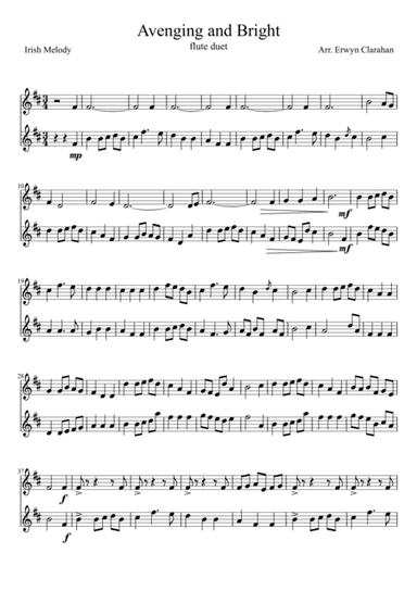 Avenging and Bright (arr. Erwyn Clarahan)