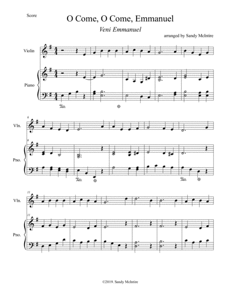 O Come, O Come, Emmanuel (arr. Sandy McIntire)