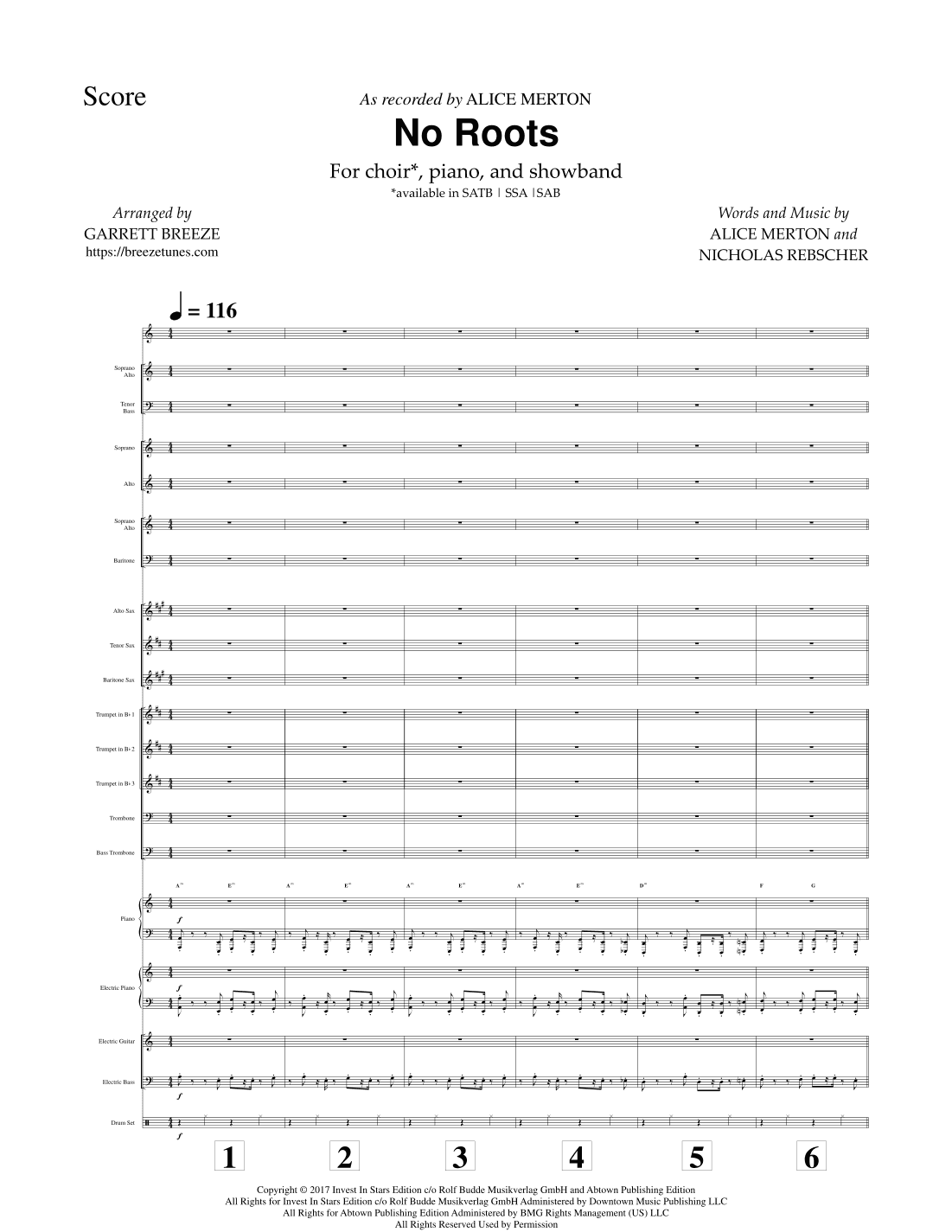 No Roots (arr. Garrett Breeze)