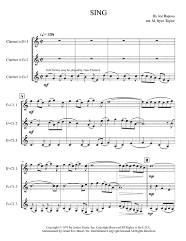 Sing (arr. M. Ryan Taylor)