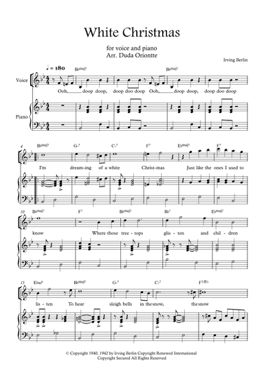 White Christmas (arr. Duda Oriontte)