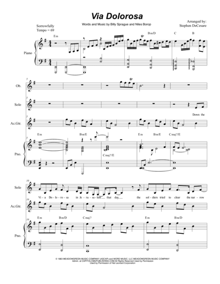 Via Dolorosa (arr. Stephen DeCesare)