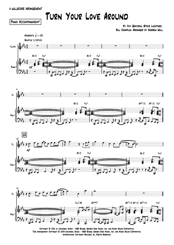 Turn Your Love Around (arr. Andrew Will)