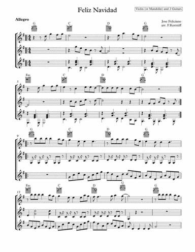 Feliz Navidad (arr. Frank Kerntiff)