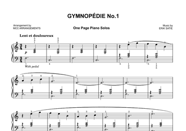 Gymnopédie No.1 (arr. MCC Arrangements)