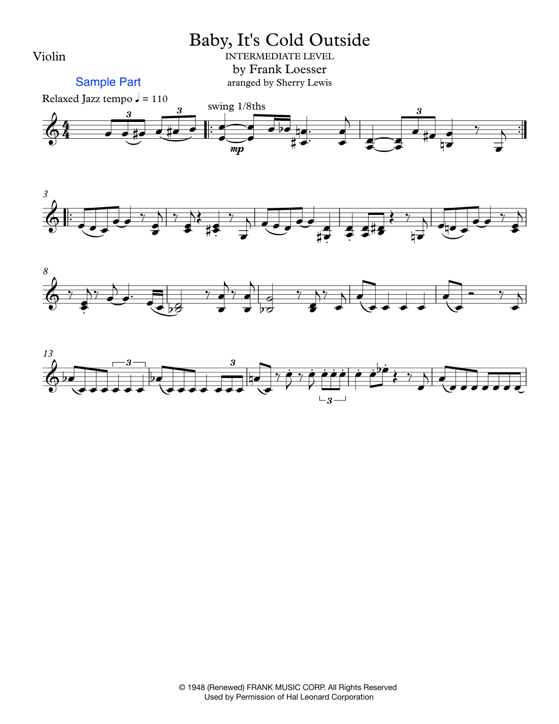 Baby, It's Cold Outside (arr. Sherry Lewis)