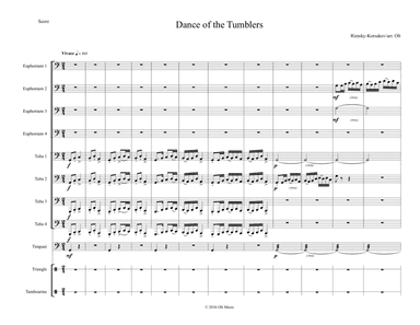 Dance of the Tumblers arranged for tuba ensemble with percussion (arr. Tim Olt)