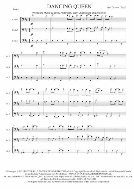 Dancing Queen (arr. Darren Lloyd)