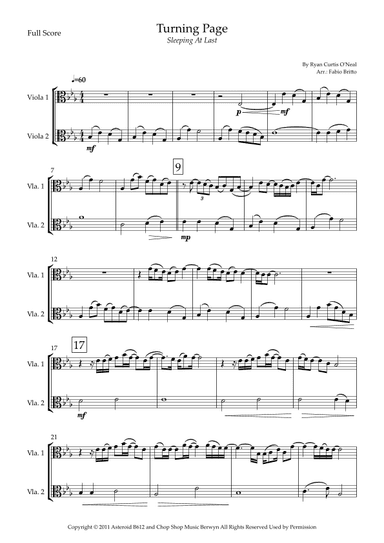 Turning Page (arr. Fabio Britto)