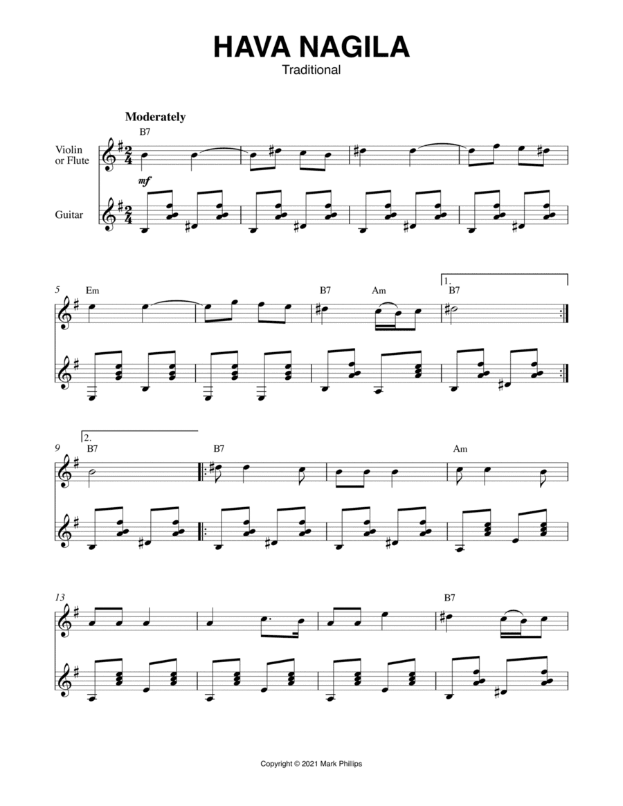Hava Nagila (arr. Mark Phillips)