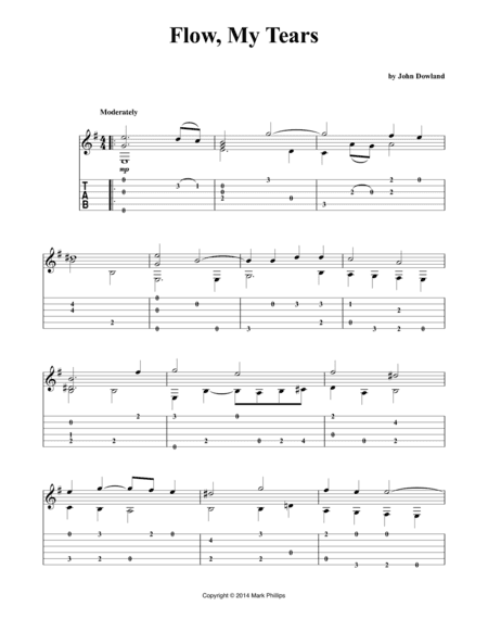 Flow, My Tears (arr. Mark Phillips)