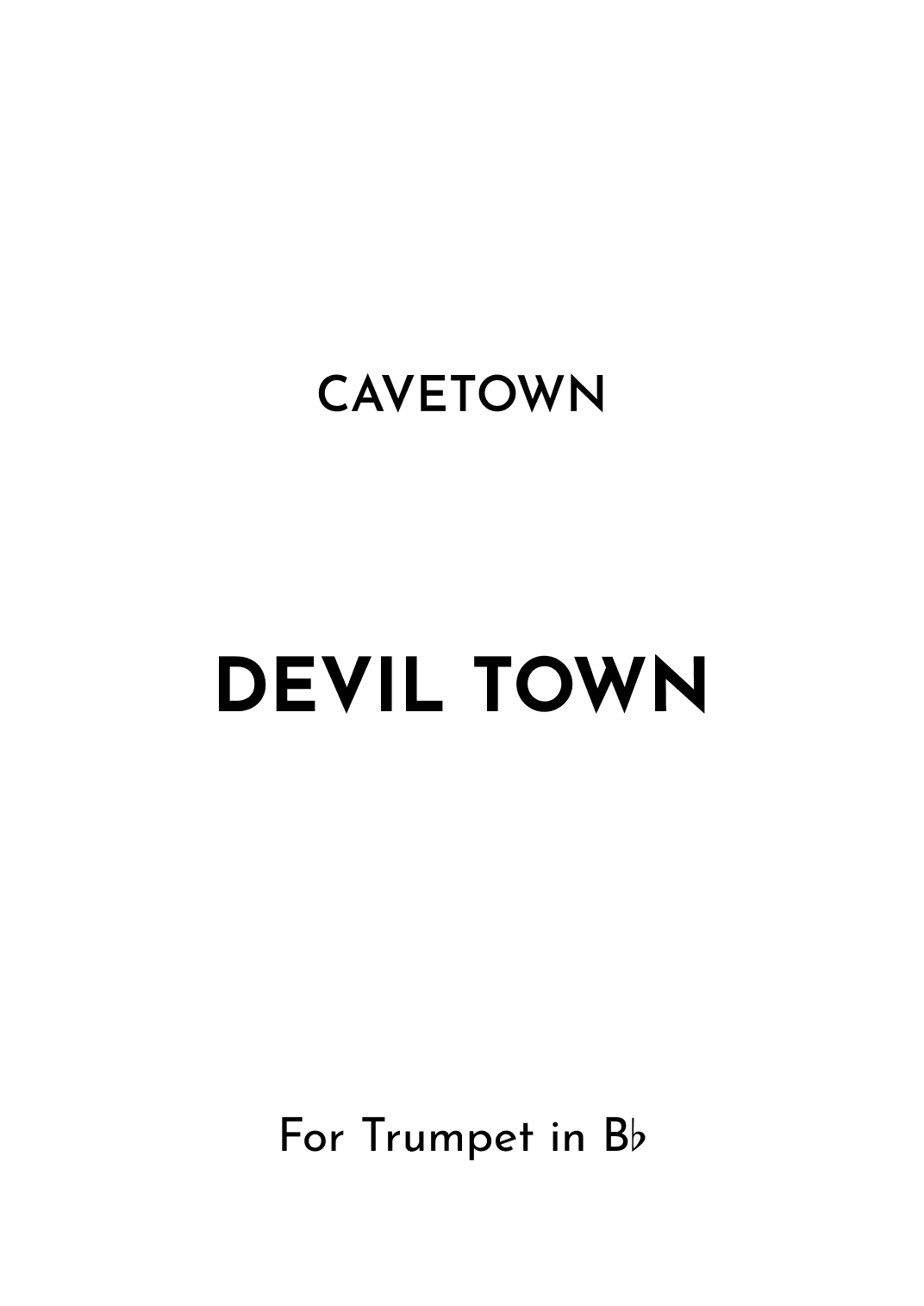 Devil Town (arr. Jireh J.)