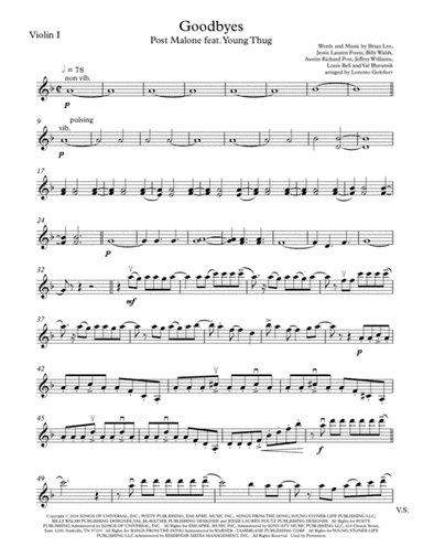 Goodbyes (arr. Lorento Golofeev)
