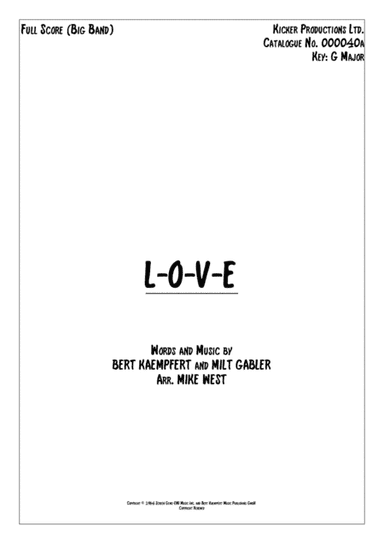 L-o-v-e (arr. Mike West)