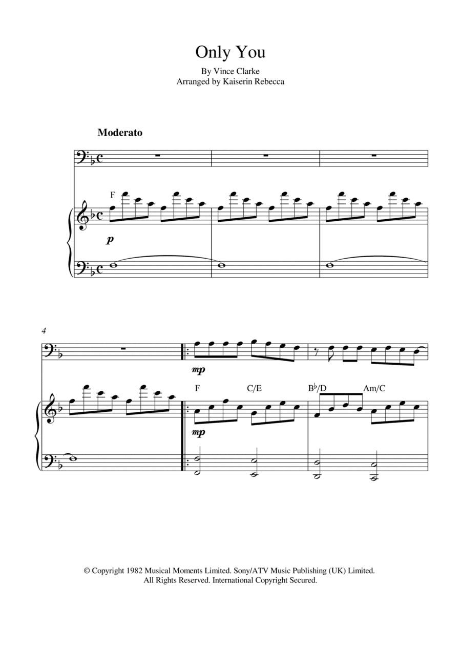 Only You (arr. Kaiserin Rebecca)
