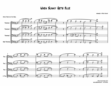 When Sunny Gets Blue (arr. Steve Hoover)