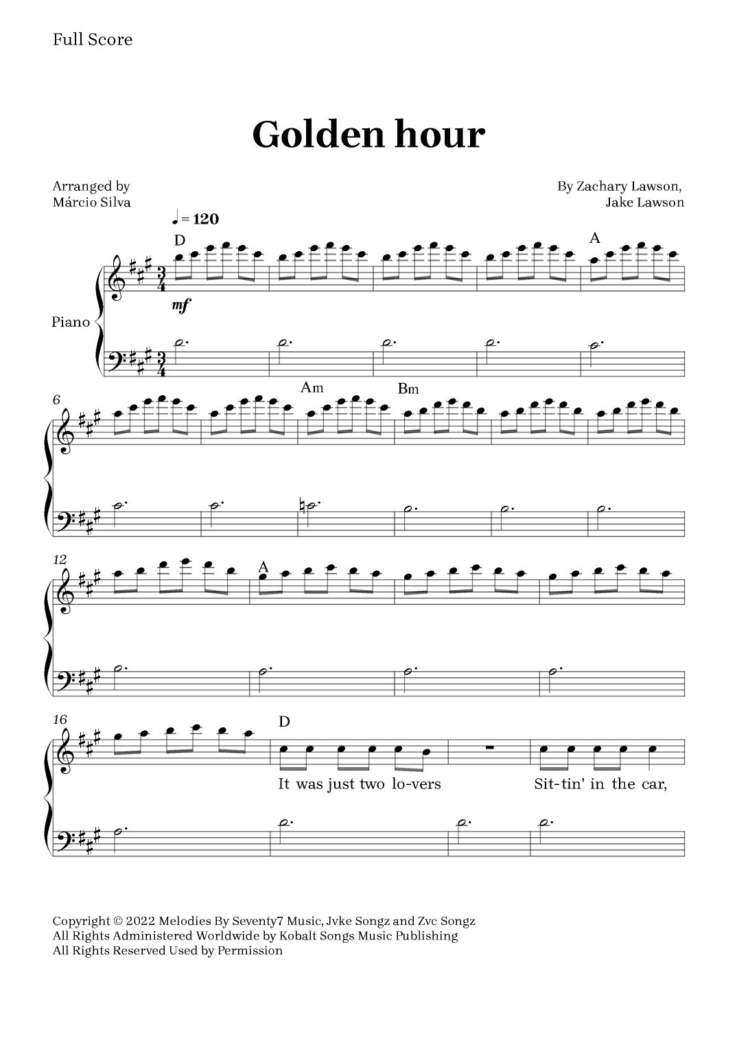 Golden Hour (arr. Márcio Silva)