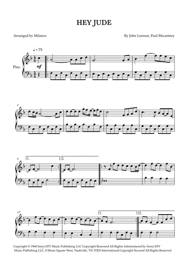 Hey Jude (arr. Milanov)