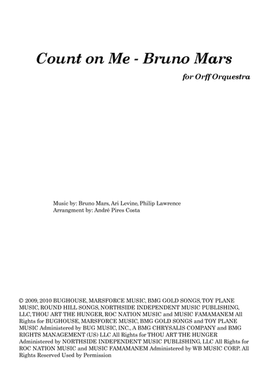 Count On Me (arr. André Pires Costa, Andre Pires Costa)