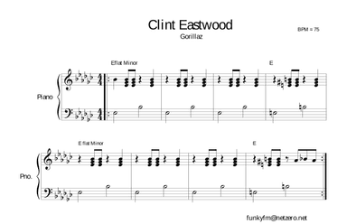 Clint Eastwood (arr. funkyfm (BMI))