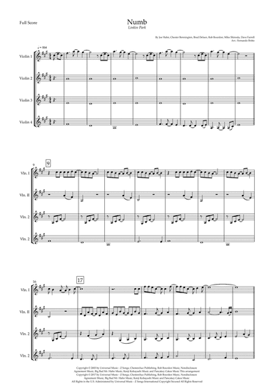 Numb (arr. Fernando Britto)